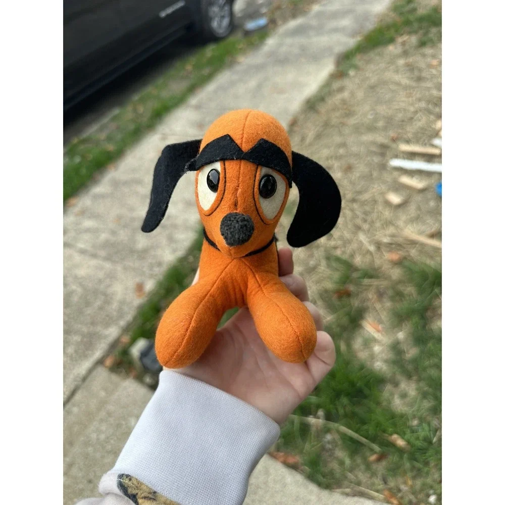 Vintage 1950s Plush Mascot Dog Personality Pet‎ WLSC Orange